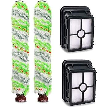 Kit 2 Brosses Rouleaux + 2 Filtres Pour Bissell Crosswave 17132/2225N - AINUO Accessoires