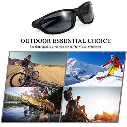 Sportbrille Vikeepro Sport Sonnenbrille Fahrradbrille UV400 TR90 für Damen und Herren Fahrradfahren Wintersport Radtouren Autofahren Wandern Angeln Golf - 7