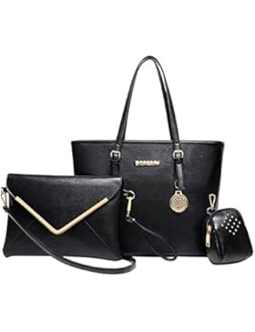 Damen Handtaschen, Coofit Schultertasche Set Hobo mit Crossbody Messenger Bags und kleinen Geldbeutel