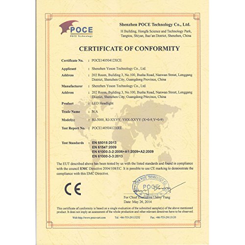 Caloics Kopflampe, Boruit® Stirnlampe mit 5800 Lm, wasserdicht und wieder aufladbar mit 3 Stück XML L2 LED. Super Helle Taschenlampe mit 4 Modi aus Aluminium als Arbeits-Licht, Fahrradleuchte, Taschenlampe für Camping ,Wanderungen, Jagd und mehr - 2