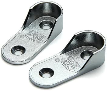 FACILLA® 2x Schrankrohrlager Kleiderstangen Halterung Garderobe