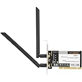 Kafuty-1 WiFi Card Adapter for PC Wireless WiFi Network Card PCI Desktop Adapter 300Mbps 802.11b/g/n + 2 Antennas AR9223
