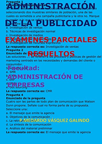 Descargar Libro Administración De La Publicidad Exámenes - 