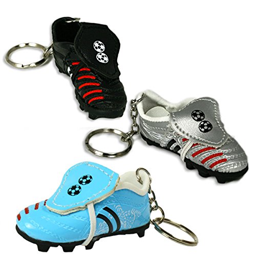 Fussballschuh Schlüsselanhänger, Fanartikel Mitgebsel für Fußballgeburtstag Kinder