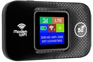 MORE9ROOM Portable Travel Wi-Fi 4G Wi-Fi Router Hotspot for European High Speed Hotspot Connects Up to 10 Devices Color Screen Wireless Internet Router Devices Compatible with SIM Card Slot