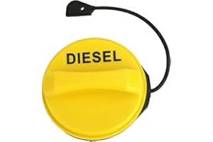 Oiieco Fuel Filler Cap LR053666 Replacement, Compatible with Land Rover Discovery 3 4 5, Range Rover Sport TDV6, Evoque – Durable Petrol Diesel Tank Cover (Yellow)