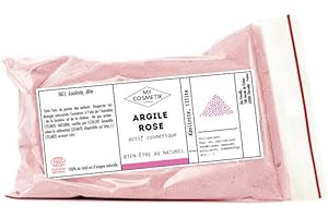 MY COSMETIK - Argile rose - Certifiée Ecocert COSMOS NATURAL - 100% d'origine naturelle - Qualité cosmétique - Adoucissante et cicatrisante | Fabriqué en France - 100 g