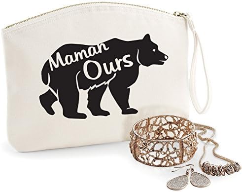 Customizable kit, organic cotton, exists in 2 sizes, toilet bag, first name, birthday gift, mothers day, jewelry kit, bride,