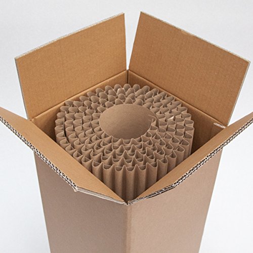 cArtù Rolle: 3 Meter einer neuen Art der Wellpappe. Verwenden Sie für Wandverkleidungen, Dekorierung, Kunsthandwerk, Verpackungen und Heimwerken. 100% recycelbar. 3 m lang x 60 cm h. - 4