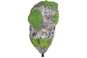 HEEPDD Flottant Aquarium Mousse Roches Résine Pierre Décorations Artificielle Suspendu Roche Fish Tank Ornement Paysage [Moyen] Pierres décoratives