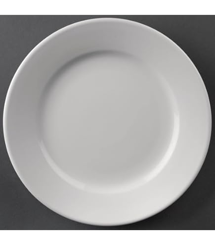 Saturnia Piatti Porcellana Bianca Ischia - Confezione Da 6 Piatti Piani 26 Cm - Made In Italy - Foto 5