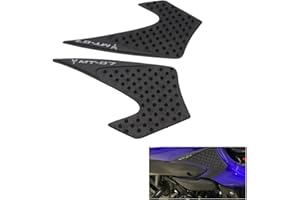 EVOMOSA Tapis de réservoir de moto antidérapant côté réservoir de carburant autocollant protection genou pour MT-07 FZ-07 MT07 FZ07 MTFZ 07 2014 2015 2016 2017