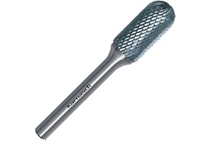 webkaufhaus24 Frässtift Hartmetall Walzenrundform HM WRC HP-4 Ø=8mm / Kopflänge=20mm / Schaft=6mm / Länge=170mm