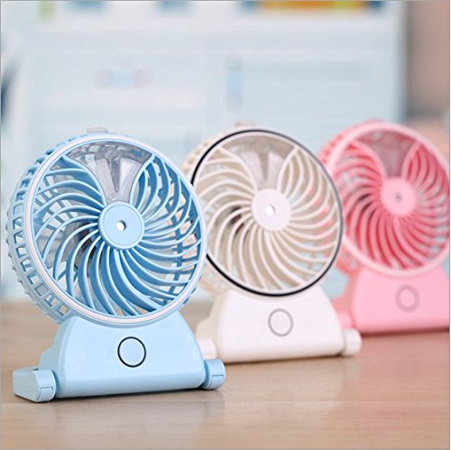 Handportable Mini Schönheit Sspray Befeuchten Rrechargeable Fan-Luftbefeuchter für Home Office und Reisen (Blue) - 3