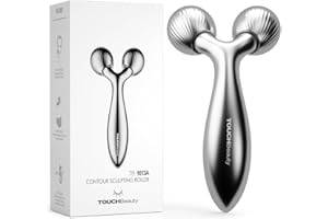 TOUCHBeauty Massaggiatore viso 3D,Massaggiatore per il viso,Facial Massage Dispositivo per la Cura Della Pelle Anti-rughe Anti-aging Skin Tightening Firming AG-1613AY(Argento)