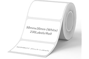 NIIMBOT B1 B21 Labels, (50x30mm) Thermal Sticker Label, W...