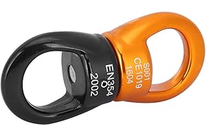 VBESTLIFE Alliage d'aluminium de magnésium d'escalade pivotant extérieur escalade de roche universelle mousqueton de roue pivotant Rotation connecteur fixe