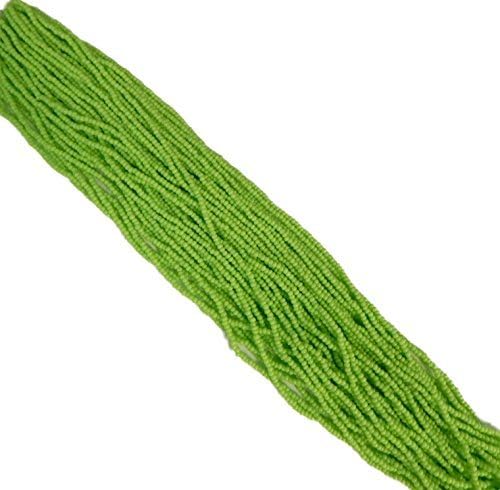 Lime Green Opaque Czech 11/0 Glass Seed Beads 1 Full Hank Preciosa by Rockin Beads