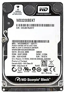 Western Digital Wd Scorpio Black Wd3200bekt - Hard Drive - 320 Gb - Sata-300 (wd3200bekt) -