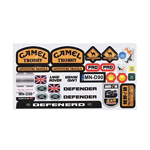 Ningbao Micro Sponsor Logo Racing Hoja de calcomanías Universal para WPL y MN RC Car Crawler Sticker Parts Partes del Auto RC Durabilidad