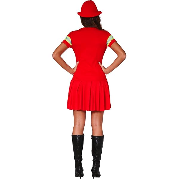 WIDMANN Damenkostüm Rot-Schwarz – Mit Funkelndem Mini-Hut – Für Karneval, Themenparty