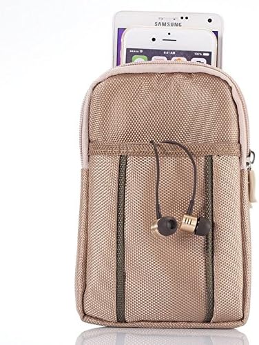 Universal Multifunctional 6.3 Inch Double Lattice Two-colored Polyester Pearl material Storage Waist Packs / Waist Bag / Hiking Bag / Camping Bag for iPhone X &amp; 7 &amp; 7 Plus &amp; iPhone 6 Plus &amp; 6s Plus, Samsung Galaxy Note 8 &amp; S8 &amp; S8 +, OnePlus 5, LG G6, Xiaomi Mi6 &amp; Max 2(Yellow)