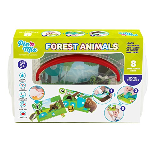 Picnmix Waldtiere Lernspiele für Kinder ab 3 Jahre bis 7 Jahre Aufkleber Puzzle Spiel Spielzeug