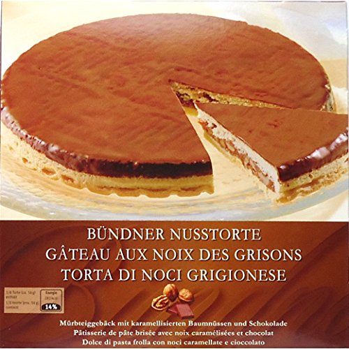 Preisvergleich Produktbild Gebäck - Torte - Nusstorte - 'Bündner Nusstorte' von Jowa Schweiz - 450g