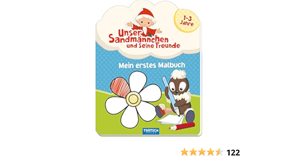 Mein Erstes Malbuch Unser Sandmannchen Und Seine Freunde 1 3 Jahre Amazon De Trotsch Verlag Bucher