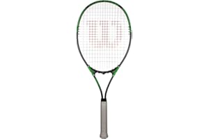 Wilson Tour Slam Adults Tennis Racket - Grey/Green (Grip 3 (4 3/8"))