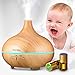 Produktbild Aroma Diffuser mit Frei Ätherische Öle, Homasy 150ml Diffusor Set-Mini Luftbefeuchter Ultraschall Elektrisch Duftlampe mit 100% Pure Aromatherapie Ätherischesöl Öl, BPA-Free Perfekt für Raum Büro Yoga