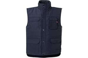 Velilla Serie 108 - Gilet multitasche trapuntato (Taglie M) colore blu marino