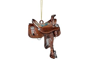 Muteitt Pendentif De Rétroviseur De Voiture, Selle De Cheval De Cowboy, Ornement Suspendu De Voiture, Charme De Rétroviseur Intérieur De Voiture, Décoration Intérieure De Voiture