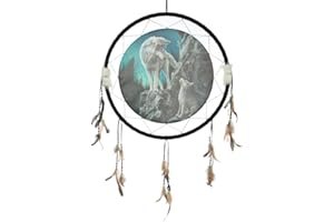 Puckator DCPA04X Lisa Parker Guidance Wolf Design Dreamcatcher 60cm