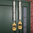 Divyakosh Lanterns for Home Decor Set of 2, Size 42 Inch(3.5 FT), White Jasmine Flower Door Hanging, Lantern Lights for Decoration, Diwali Decoration Items for Home décor