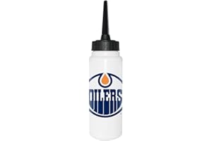Sherwood NHL Lot de 31 bouteilles d'eau de hockey sur glace, 1000 ml, avec logo NHL Club, paille souple en silicone