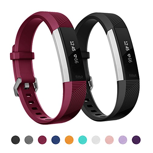 Kutop für Fitbit Alta HR Armband, TPU Soft Silikon Sport Fitness Ersatzband Silikagel Verstellbares Uhrenarmband für Fitbit Alta HR