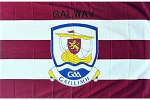 OFFICIAL IRELAND GAA crest COUNTY FLAG GALWAY 152cm x91cm very limited stock …