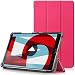 Produktbild TTVie Hülle für Huawei MediaPad M5 8.4 - Ultra Dünn PU Leder Schutzhülle mit Standfunktion und Auto Aufwachen/Schlaf Funktion für Huawei MediaPad M5 21,34 cm (8,4 Zoll) Tablet-PC, Magenta
