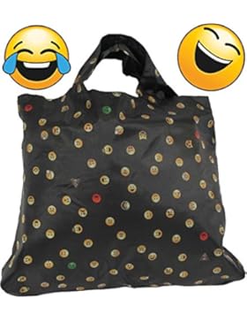 Emoticon Shopper-Bag - Faltshopper - wiederverwendbare Einkaufstasche lustig bedruckt