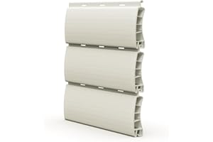 Plastik2® Barre PVC per Tapparelle Avvolgibili – 12 Pz, Lunghezza 150 cm, Colore Avorio, Altezza Stecca 50 mm, Made in Italy (Avorio)