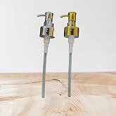 L&uuml;x Gold ve Metal 2 Adet Yedek Sıvı Sabunluk Pompası 16 cm