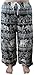 Price comparison product image Oriental Yoga Harem Elephant Pants black and white