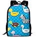 Produktbild TRFashion Stylish Inflatable Animal Rubber Toys In Swimming Pool Laptop Backpack School Backpack Bookbags College Bags Daypack Black Casual Leisure Backpack Swagger Bags Rucksack