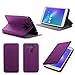 Produktbild Asus Zenfone 3 Laser ZC551KL 4G/LTE Dual Sim 5,5 Zoll Tasche Leder Hülle lila Cover mit Stand - Zubehör Etui Asus Zenfone 3 LASER 4G Flip Case Schutzhülle (PU Leder, Handytasche Purple violett) - XEPTIO accessories