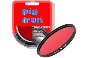 Pig Iron Red R1 Pro Filter Contrast Enhancer for Black and White Photography Special Effects Camera Lens Filter (58mm)