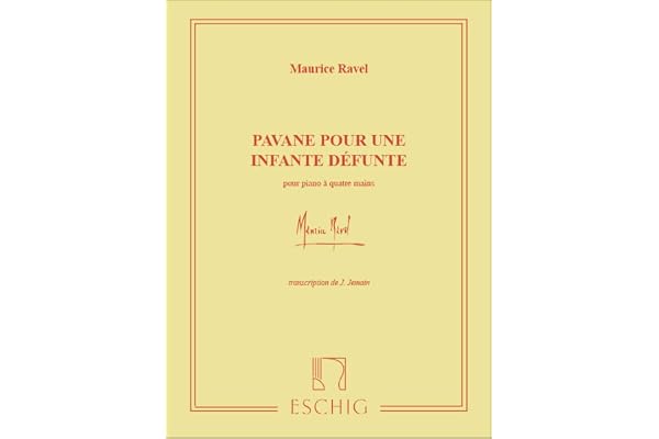 Pavane pour une infante défunte --- Piano 4 Mains