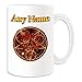 Produktbild Personalisiertes Geschenk, großer Umgedrehtes Pentagramm Tasse (Religion theistische Design Thema, weiß) – alle Nachricht/Name auf Ihre einzigartige – Hexerei Magic Beschwörung Spirit Wasser Fire Earth Air Tarot Logo Mark Badge Symbol Tattoo Totem Emblem Dekoration Fancy Gothic Punk Kulturelle Gott Göttin Hexe Magier Zauberer Warlock Sorcerer Devil Evil Angel Heiligen Unholy Himmel Hölle Demon Satan Luzifer Solomon Pentalpha Pentangle Pentagon fünfzackigem Stern Pentagramm-point-down occultism Mystery Ziege