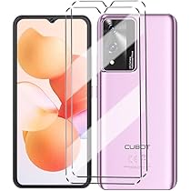 Coque Pour Blackview OSCAL C20 6.09" Coque Noire 3 Unités De Protection D'écran En Verre Trempé