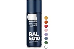 CL COSMOS LAC Bombe peinture mat - bombe peinture noir mat pour bricolage peinture spray acrylique spray couleur spray peinture pour plastique, métal